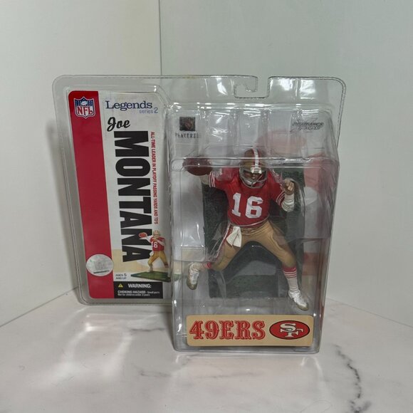 Joe Montana San Francisco 49ers McFarlane NFL Legends Series 2 – Red Jersey NIB - Picture 2 of 5